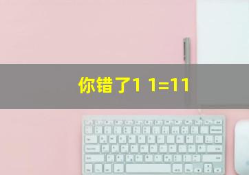 你错了1 1=11